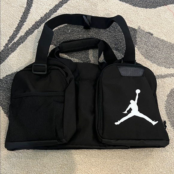 Jordan Black Duffel Bag with White Logo - Picture 6 of 6